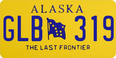 AK license plate GLB319