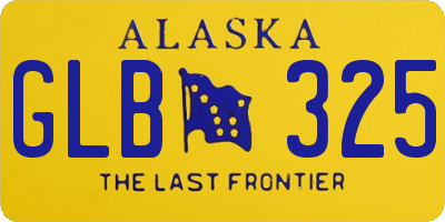 AK license plate GLB325