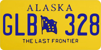 AK license plate GLB328