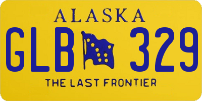 AK license plate GLB329