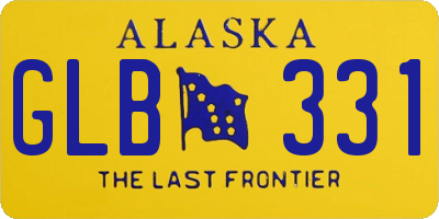 AK license plate GLB331