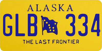 AK license plate GLB334