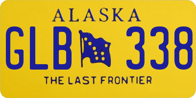 AK license plate GLB338