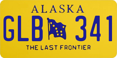 AK license plate GLB341