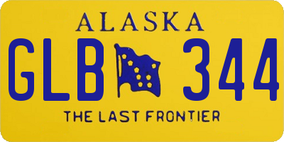 AK license plate GLB344