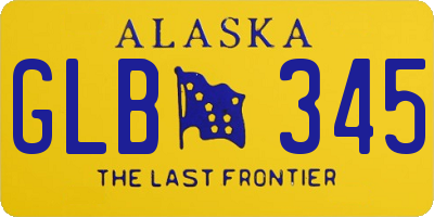 AK license plate GLB345