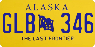 AK license plate GLB346