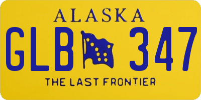 AK license plate GLB347