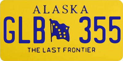 AK license plate GLB355