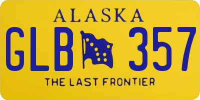 AK license plate GLB357