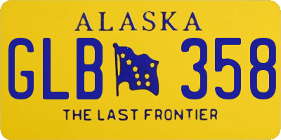 AK license plate GLB358