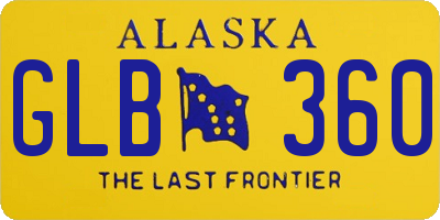 AK license plate GLB360
