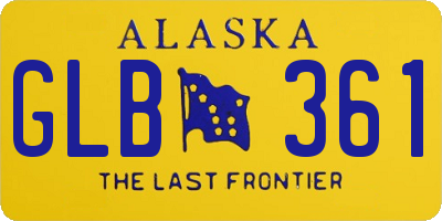 AK license plate GLB361