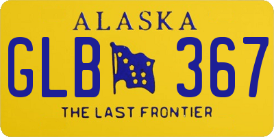 AK license plate GLB367