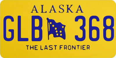 AK license plate GLB368