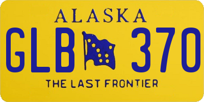 AK license plate GLB370