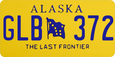 AK license plate GLB372