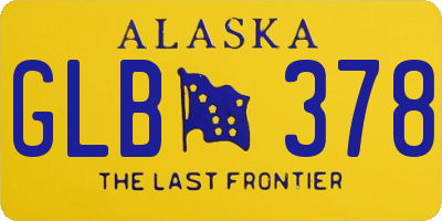 AK license plate GLB378