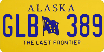 AK license plate GLB389