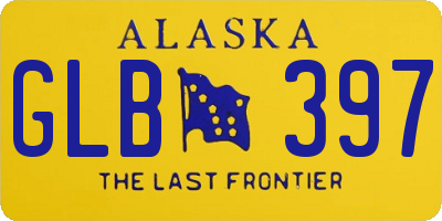 AK license plate GLB397