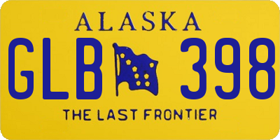 AK license plate GLB398