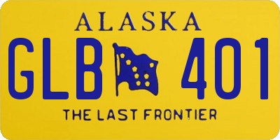 AK license plate GLB401