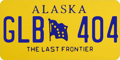 AK license plate GLB404