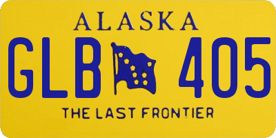 AK license plate GLB405