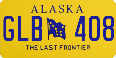 AK license plate GLB408