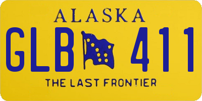 AK license plate GLB411