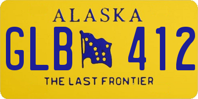 AK license plate GLB412