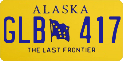 AK license plate GLB417