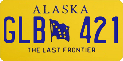 AK license plate GLB421