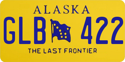 AK license plate GLB422