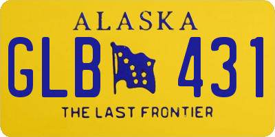 AK license plate GLB431