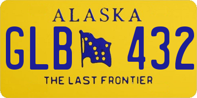 AK license plate GLB432