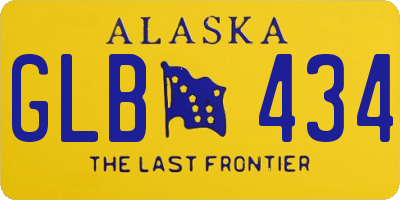 AK license plate GLB434