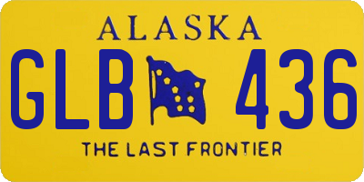 AK license plate GLB436
