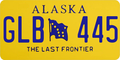 AK license plate GLB445