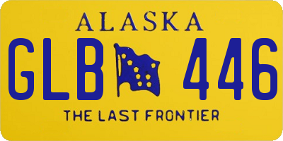 AK license plate GLB446