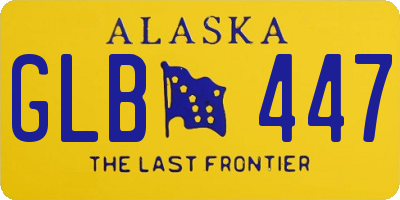 AK license plate GLB447