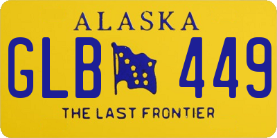 AK license plate GLB449
