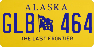 AK license plate GLB464