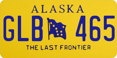AK license plate GLB465