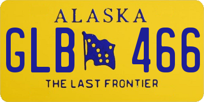AK license plate GLB466