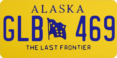 AK license plate GLB469