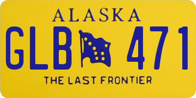 AK license plate GLB471