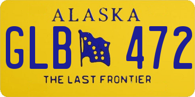 AK license plate GLB472