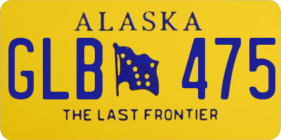 AK license plate GLB475