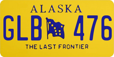 AK license plate GLB476